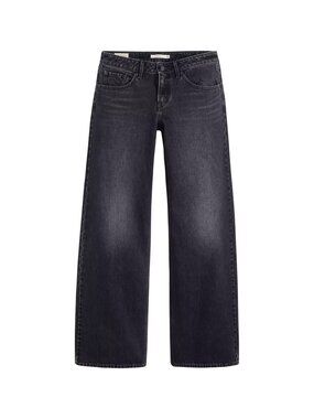 LEVI'S | 100% COTTON "LOW LOOSE" JEANS IN TECH STORM CHARCOAL BLACK